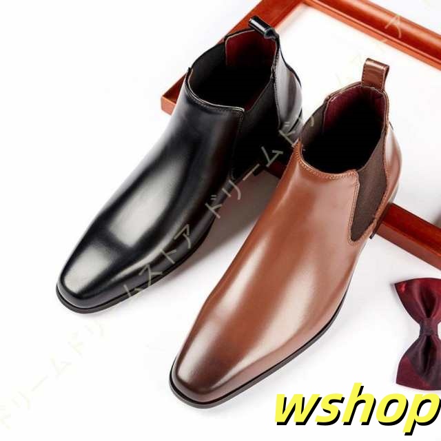 家中時間充実化 毎日使える便利品 大きいサイズ ショートブーツ 紳士靴 】ブーツ 送料無料 サイドゴアブーツ 【wshop 革靴 カジュアルシューズ 新登場 レビュー高評価 メンズ ブーツ チェルシーブーツ ビジネスシューズ サイドゴア お買い得プライス