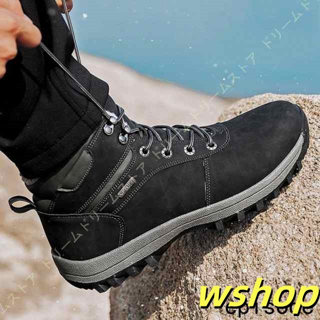 在庫限りの大特価 品質安心 スノーブーツ ウィンターブーツ 在庫わずか 】スノーシューズ 冬用 裏起毛 防寒靴 ブーツ 売上急増中 雪靴 ムートンブーツ スノー スニーカー アウトドア メンズ ハイカット 保暖 【wshop 話題商品 暖かい お買い得プライス