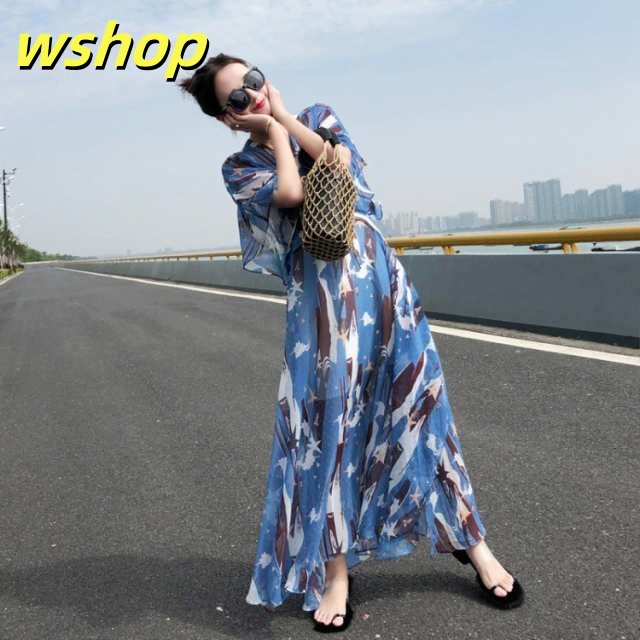 売れ筋アイテム 毎日使える便利品 ノースリープ 上品 春夏 シフォン旅行 レビュー高評価 【wshop 配色 軽量仕様 オシャレ レディース 40代 今だけ 着痩せ マキシワンピース 海デート 】ワンピース キレイめ 送料無料実施中