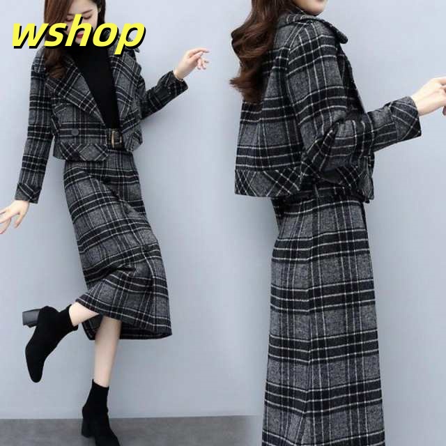レビュー高評価商品 店長太鼓判 40代 大きいサイズ チェック柄 上下セット 結婚式 ラシャ レディース 春 【wshop パーティー ロングスカート スカートスーツ レビュー高評価 ジャケット 在庫わずか 二次会 30代 即納OK 】セットアップ 数量限定入荷 レビュー高評価商品 店長太鼓判 40代 大きいサイズ チェック柄 上下