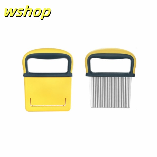 【wshop 】ポテトカッター じゃがいも 多機能 波切り 野菜 ポテトカッター ナイフ 【収納ケース付き】波型カッター 波型 【収納ケース付き】波型カッター ポテトスライサー カッター波型 料理 安全 便利 調理器具 滑り止め 台所 キッチン 野菜カッター