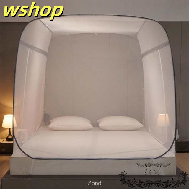 季節限定アイテム ギフトにも最適 シングル 】蚊帳 モスキートネット 寝室 【wshop ランキング常連 対策 スタンドタイプ 害虫 かや 虫よけ 簡単設置 ムカデ 底面付き 安眠 蚊 快適 床用 軽量仕様 今だけ 夏 ワンタッチ ベッド用 ドーム蚊帳 即納対応中_4