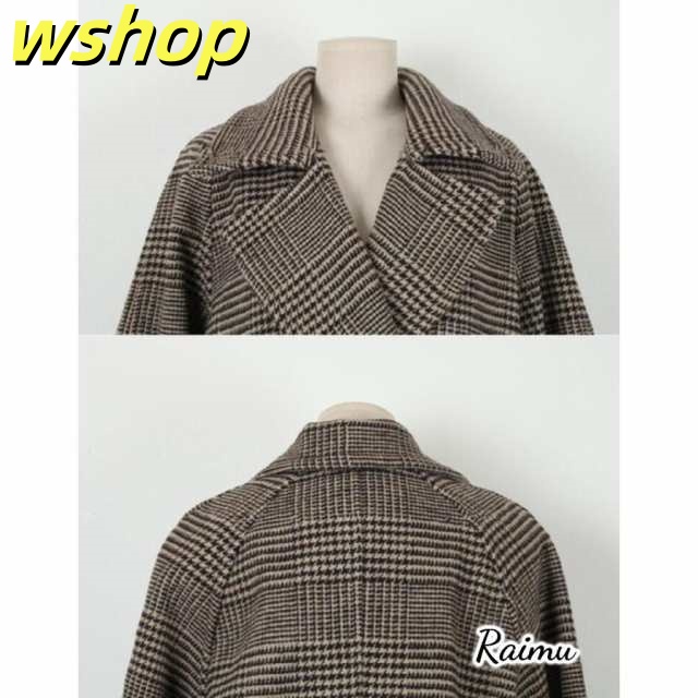 売れ筋アイテム ギフトにも最適 即納OK コート 春秋冬 千鳥柄 ランキング常連 大きいサイズ チェスターコート 今だけ 【wshop ロングコート アウター ゆったり ジャケット 】コート レディース グレンチェック チェック柄 お買い得プライス 売れ筋アイテム ギフトにも最適 即納OK コート 春秋冬 千鳥柄