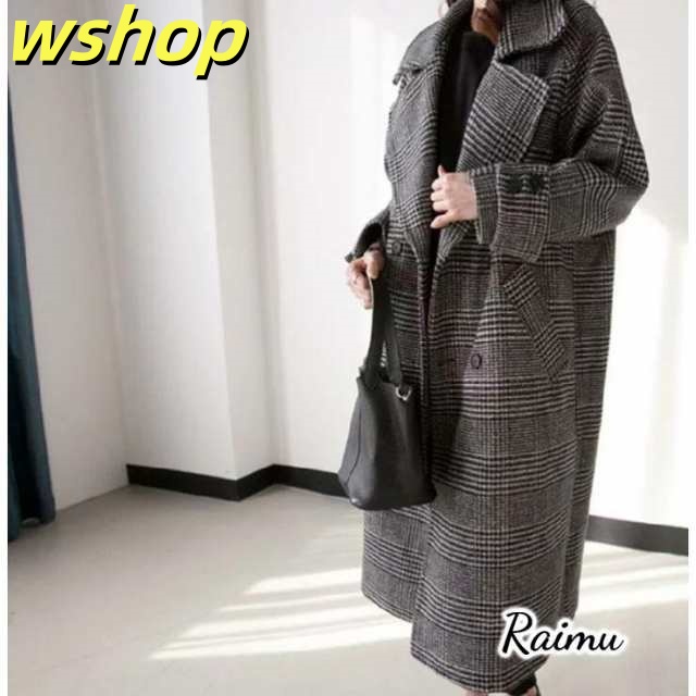 売れ筋アイテム ギフトにも最適 即納OK コート 春秋冬 千鳥柄