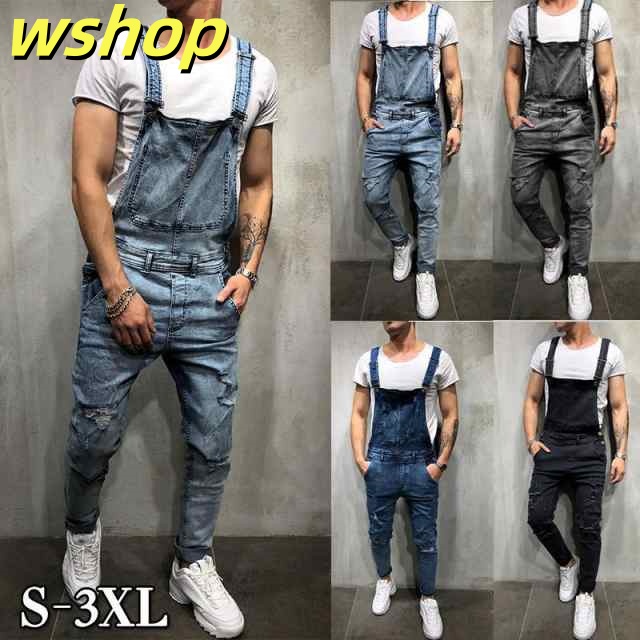 在庫限りの大特価 多機能デザイン SNS話題 メンズジーンズ 】デニムパンツ ジーンズ デニム カーゴパンツ サロペット メンズ オールインワン 即納OK オーバーオール ロングパンツ 【wshop スキニー パンツ 在庫わずか ダメージ 送料無料実施中