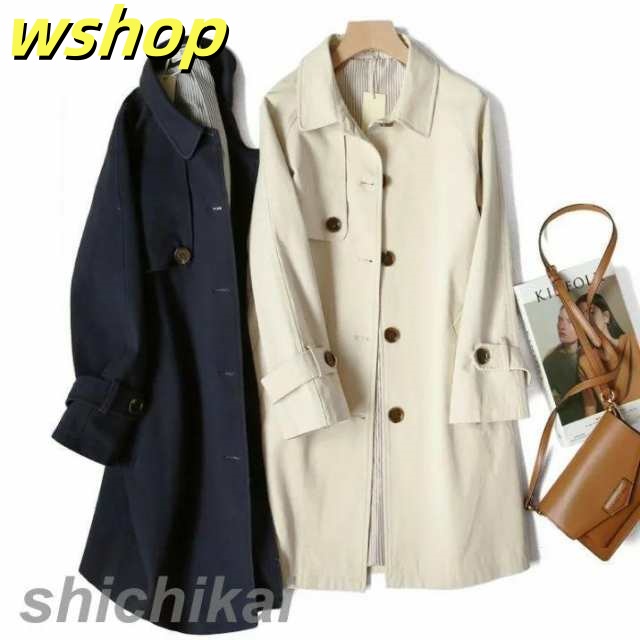 在庫限りの大特価 店長太鼓判 ライトアウター ランキング常連 オフィスカジュアル 【wshop トレンチコート 在庫わずか レディースファッション 新作 OL 】トレンチコート レディース 話題商品 大きいサイズ スプリング スプリングコート お買い得プライス