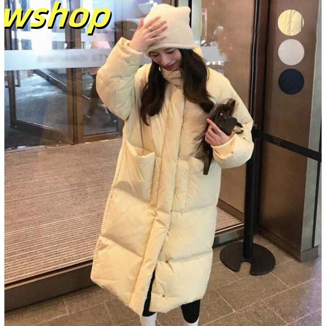 季節限定アイテム 品質安心 】【送料無料】アウター ダウンジャケット ゆったり 売上急増中 冬 ロングコート レディース 収納便利 コート 女性 今だけ 長袖 中綿コート ロング丈ジャケット 【wshop ダウンコート ブルゾン 立ち襟 お買い得プライス