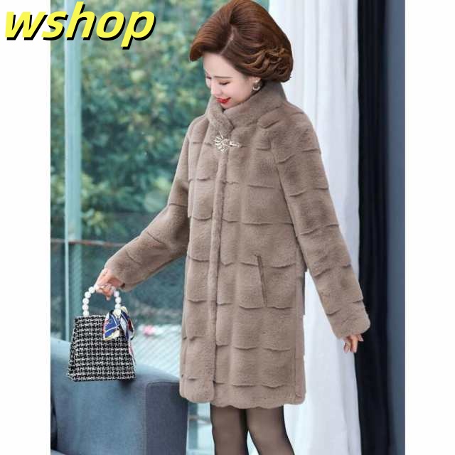 秋の新作特集 ギフトにも最適 防寒 厚手 おしゃれ 売上急増中 【wshop 在庫わずか ロッグコート S~5XL 大人 レディースファッション 冬物 】【送料無料】 ゆったり 立ち襟 人気急上昇 上着 ボアコート ファーコート 毛皮コート もこもこ お買い得プライス
