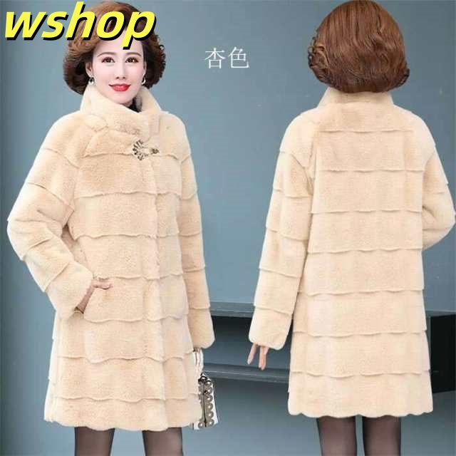 秋の新作特集 ギフトにも最適 防寒 厚手 おしゃれ 売上急増中 【wshop 在庫わずか ロッグコート S~5XL 大人 レディースファッション 冬物 】【送料無料】 ゆったり 立ち襟 人気急上昇 上着 ボアコート ファーコート 毛皮コート もこもこ お買い得プライス