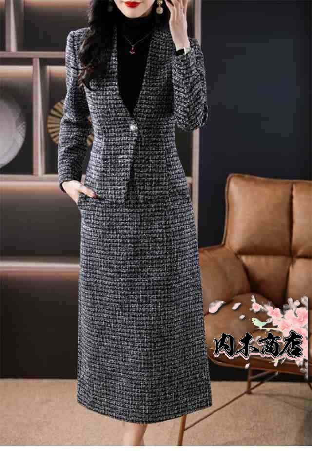 レビュー高評価商品 新登場 レディース 通勤 品質安心 秋 女 OL ジャケット 女性 上下セット セットアップ スカートスーツセット 膝下丈 ポケット付き 2点セット 夏 SNS話題 長袖 春 お買い得プライス 送料無料 あったか