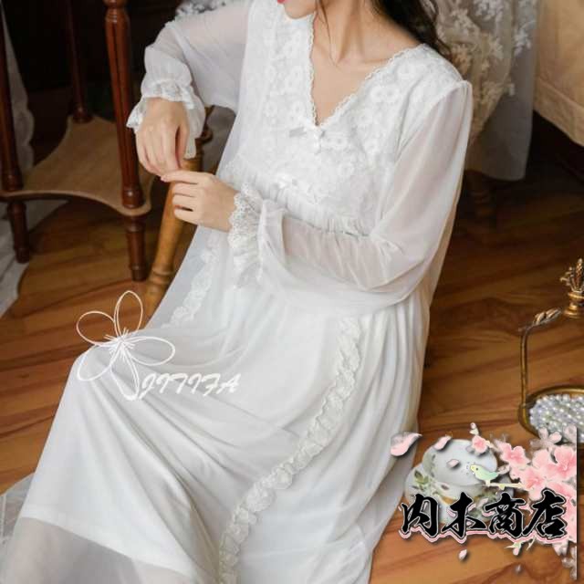 売上急増中 即納OK レディース 在庫限りの大特価 店長太鼓判 夏用 レースパジャマ 姫系ネグリジェ 長袖 ネグリジェ 部屋着 ロング パジャマ 今だけ ルームウェア ワンピース 可愛い ナイトウェア 即納対応中