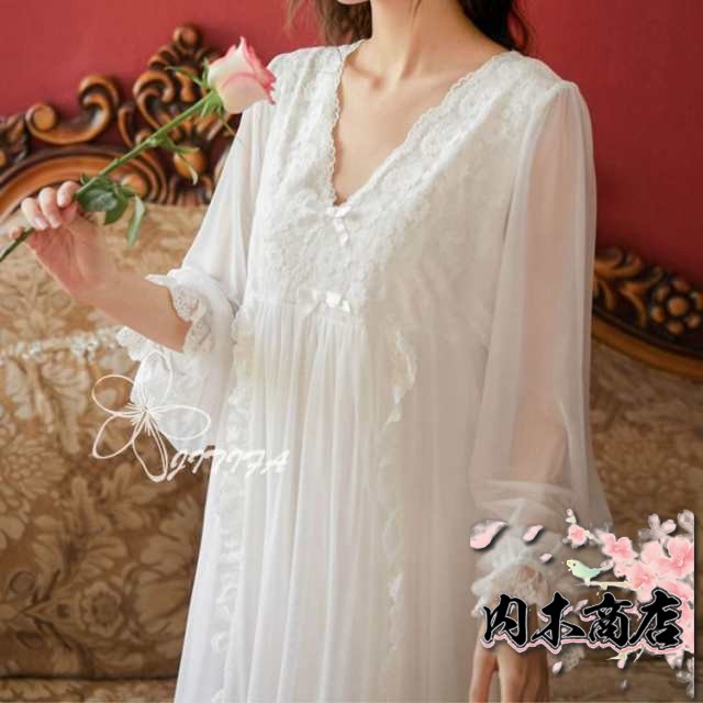 売上急増中 即納OK レディース 在庫限りの大特価 店長太鼓判 夏用 レースパジャマ 姫系ネグリジェ 長袖 ネグリジェ 部屋着 ロング パジャマ 今だけ ルームウェア ワンピース 可愛い ナイトウェア 即納対応中