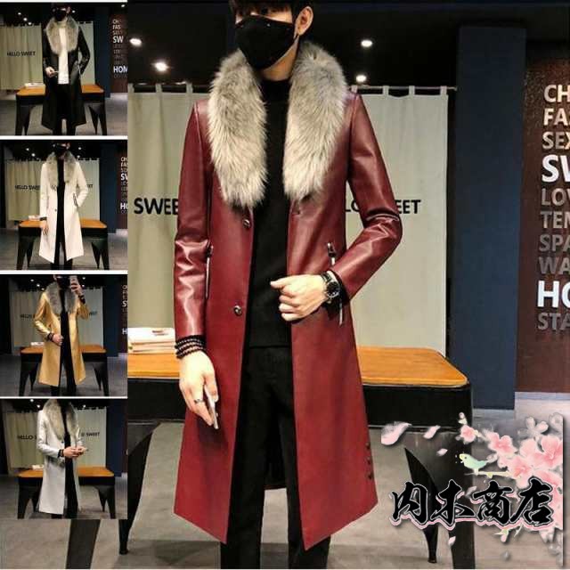 レビュー高評価商品 多機能デザイン メンズレザーコート メンズ 通勤春秋冬vv 軽量仕様 ロング丈ブルゾン アウター SNS話題 在庫わずか チェスターコートライダース 無地革ジャン トレンチコート 送料無料 冬用