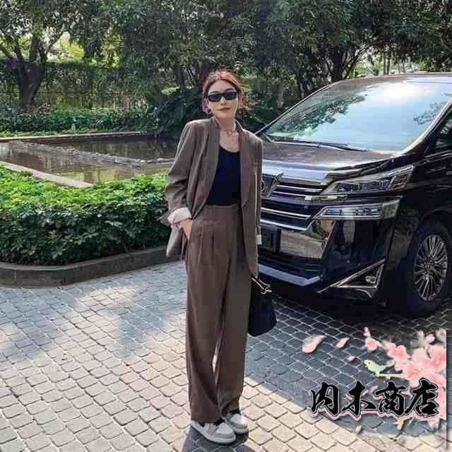 人気急上昇 レビュー高評価 数量限定入荷 レディースファッション 秋の新作特集 店長太鼓判 春 茶色 無地 在庫わずか ジャケット ビッグシルエット 長袖 2色 オーバーサイズ パンツ スーツ 秋 セットアップ 黒 ゆった 防寒対策