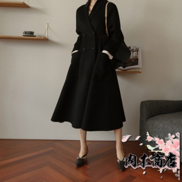 話題商品 ランキング常連 レディース 生活快適特集 ギフトにも最適 ロング M 大きいサイズ ワンピース L 40代 パーティー 冬 50代 ウール コート 30代 今だけ お呼ばれドレス フレア XL vネック ロング丈 ウールコート 上質 S アウター