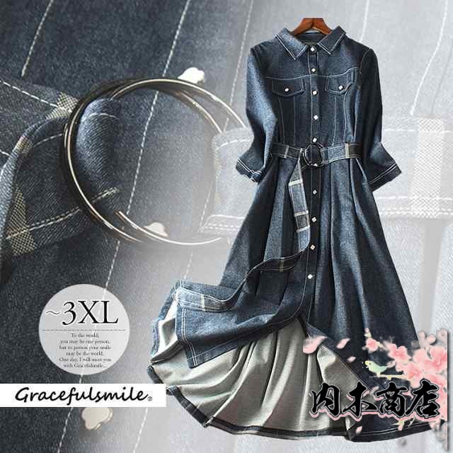 注目ランキング上位 売上急増中 レディース 店長太鼓判 大きいサイズ 40代 ロングワ ロング丈 きれいめ 夏 秋 長袖 60代 収納便利 50代 春 30代 デニム シャツワンピース 今だけ 冬 デニムワンピース 即納対応中