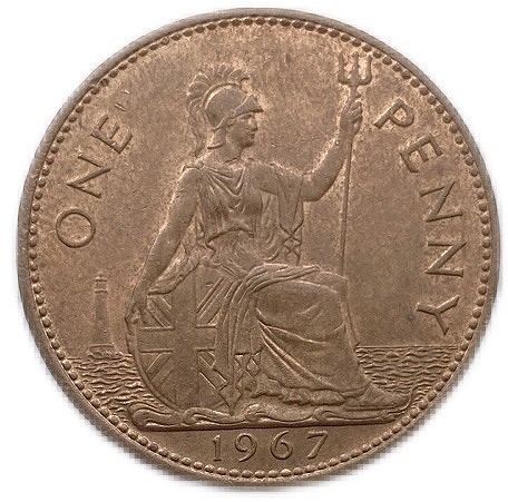 【100枚セット！】英国1ペニー銅貨 エリザベス女王1961〜67年発行 imgrc0129291534.jpg