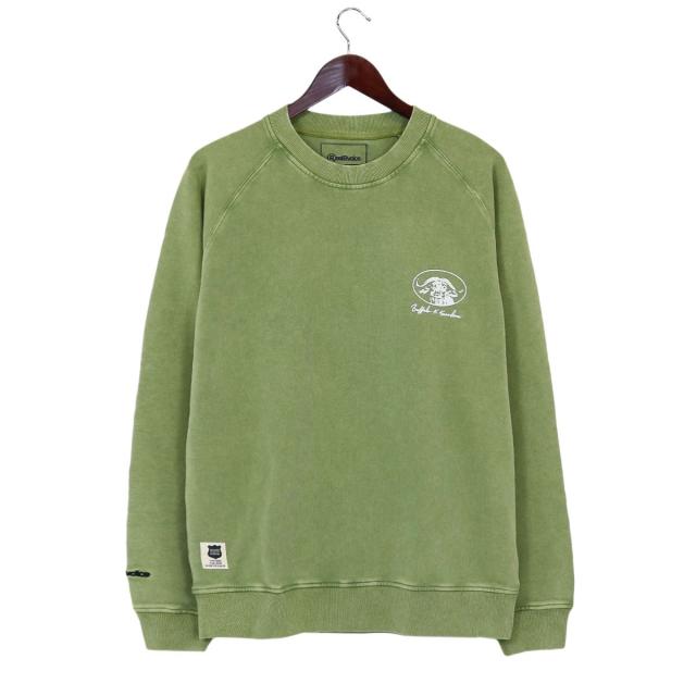 リアルビーボイス メンズ レディース バッファロー ピグメント クルー