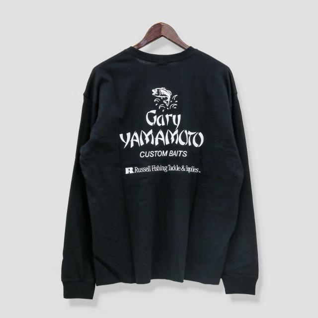 ラッセルアスレティック × ゲーリーヤマモト ロンT 長袖 Tシャツ 黒 M ラッセルアスレティック × ゲーリーヤマモト ロンT 長袖 Tシャツ 黒 XL