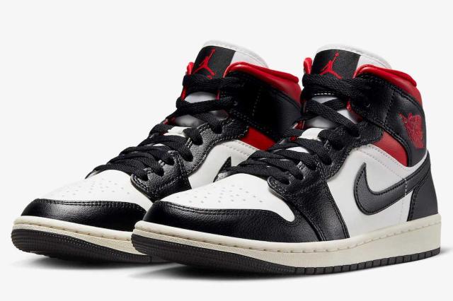 Nike WMNS Air Jordan 1 Mid Black/Gym Red ナイキ ウィメンズ エア 