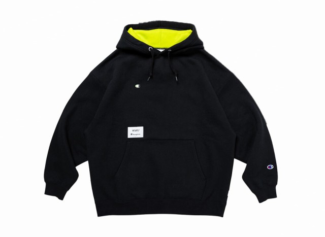 Wtaps x Champion Academy Hooded Black ダブルタップス x チャンピオン アカデミー フーデッド 222HBCHD-CSM04S ブラック 選べるサイ