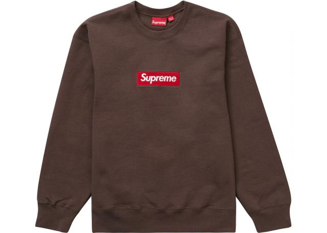 Supreme Box Logo Crewneck  Brown シュプリーム ボックス ロゴ クルーネック ブラウン 22AW【中古】新古品の通販は 54,000円