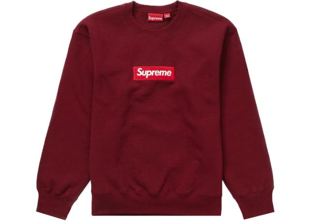 Supreme Box Logo Crewneck Cardinal シュプリーム ボックス