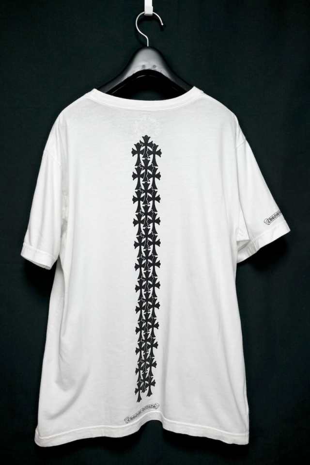 CHROME HEARTS Cemetery Cross Tire Track Tee クロムハーツ セメタリークロスタイヤトラック Tシャツ 半袖 胸ポケット プリント ホワイ