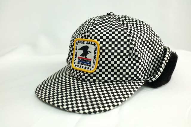 Supreme Earflap 6-Panel Checkerboard シュプリーム イヤーフラップ 6パネル チェックボード サイズM/L【中古】