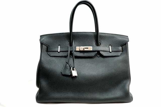 HERMES エルメス バーキン35 ハンドバッグ トゴ ブラック K刻印 2007 【中古】の通販は