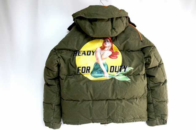 READYMADE Down Jacket レディメイド ダウンジャケット ブルゾン ワッペン刺繍 リメイク カーキオリーブ ヴィンテージ加工  サイズ2 RE-CO-KH-00-00-131【中古】の通販はau PAY マーケット - OPINIONマーケット | au PAY  マーケット－通販サイト