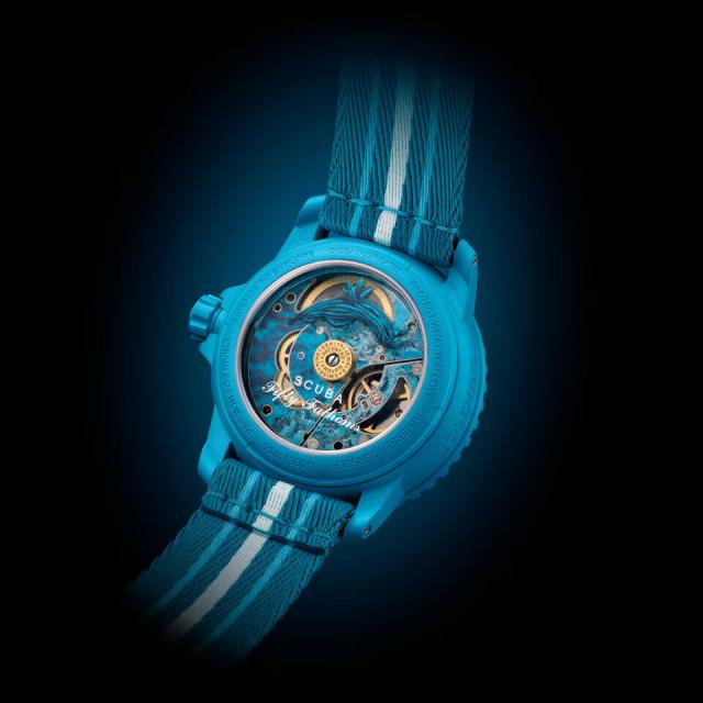 Blancpain Swatch Bioceramic Scuba Fifty Fathoms Collection BLUE 