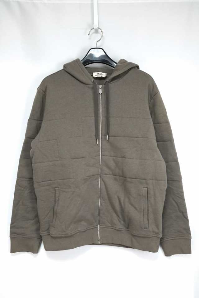 20AW HERMES Surpiqure H Sport Capsule Hooded Sweater エルメス パーカー フーディ スポーツカプセル スウェット ジップアップ Hモチ