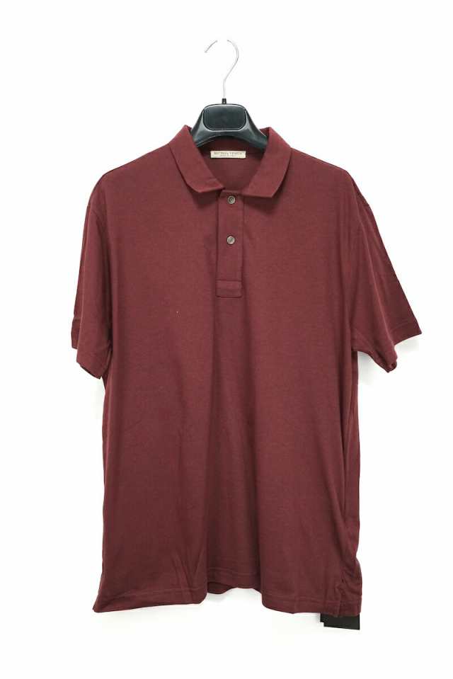 BOTTEGA VENETA POLO WARM COTTON JERSEY ボッテガヴェネタ コットンジャージー ポロシャツ ボルドー 50サイズ 628559 VD550 2240【中古