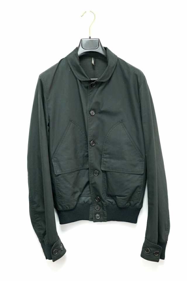 2008AW Dior Homme ディオールオム プリーツブルゾン ボンバージャケット ブラック ４６サイズ ８E3141530664【中古】