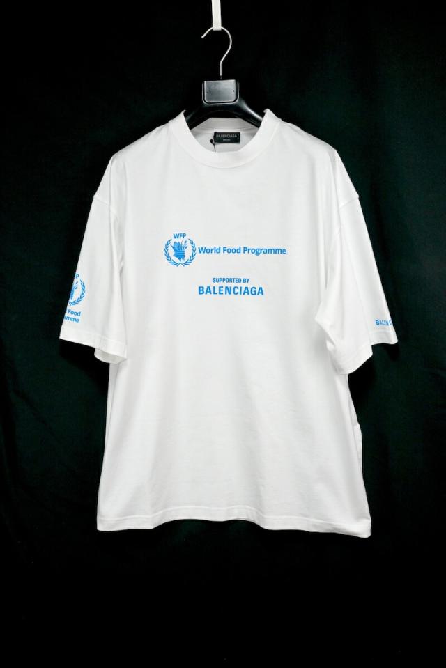 BALENCIAGA バレンシアガ WFP ミディアム フィット Tシャツ 612966 TMVL2 ホワイト サイズXXL【中古】 新古品の通販は 37,800円