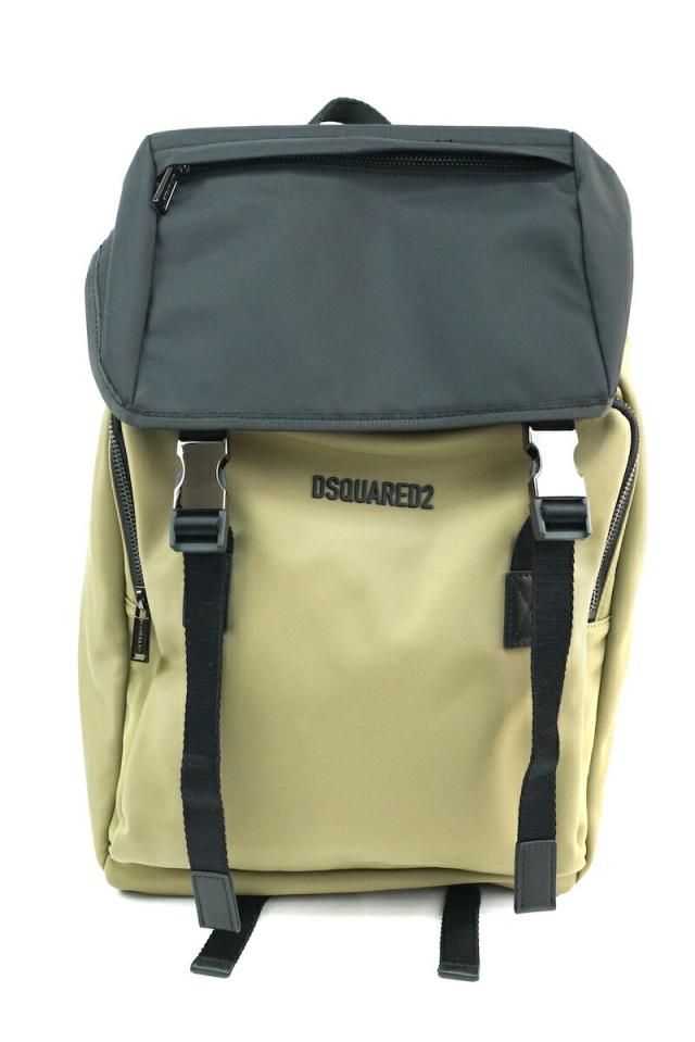 DSQUARED2 Urban Backpack ディースクエアード メンズ アーバン バックパック リュックサック バッグ  ベージュ BPM0103【中古】新古品の通販は