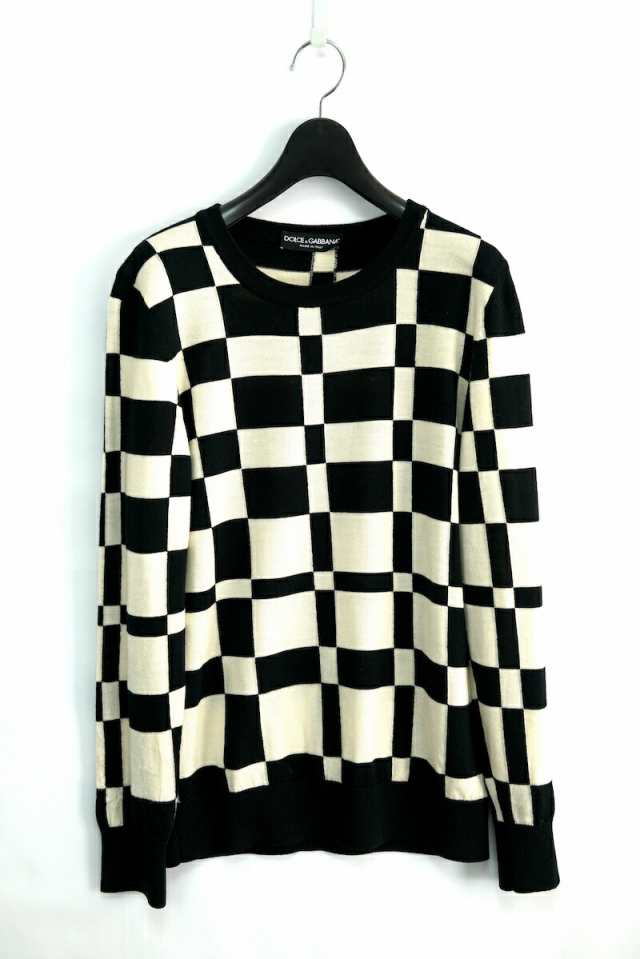 DOLCE&GABBANA ドルチェ&ガッバーナ クルーネック ニット ウール セーター  44サイズ 【中古】の通販は