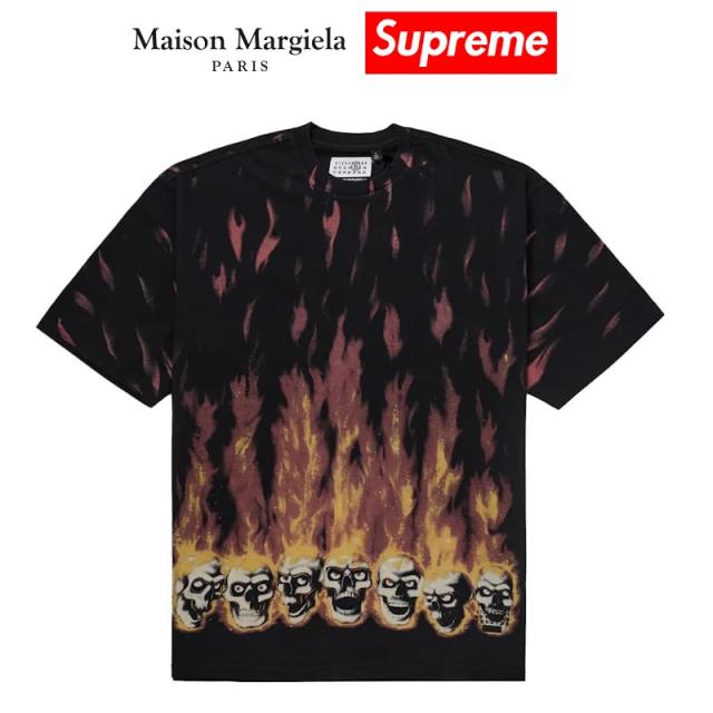 24SS Supreme x MM6 Maison Margiela Liquid Blue Oversized Tee  シュプリーム x MM6 メゾン マルジェラ リキッド ブルー オーバーサイズ Tシャツ 【中古】新古品の通販は