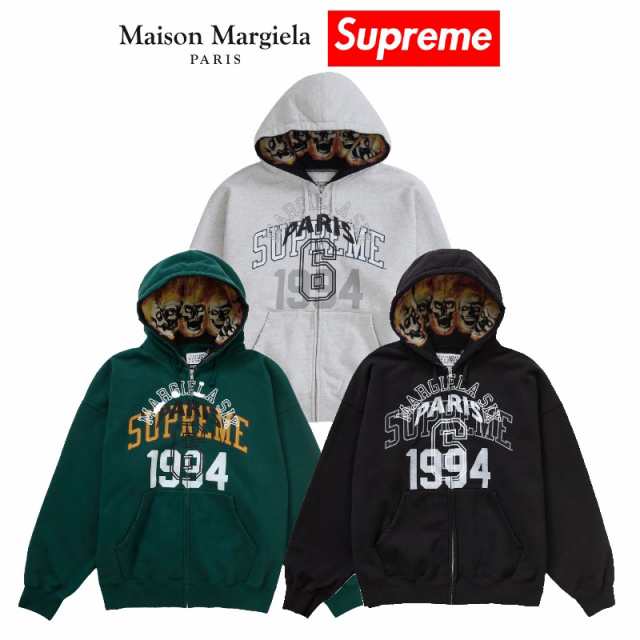 24SS Supreme x MM6 Maison Margiela Zip Up Hooded Sweatshirt シュプリーム x MM6 メゾン マルジェラ ジップアップ フーデッド スウェ