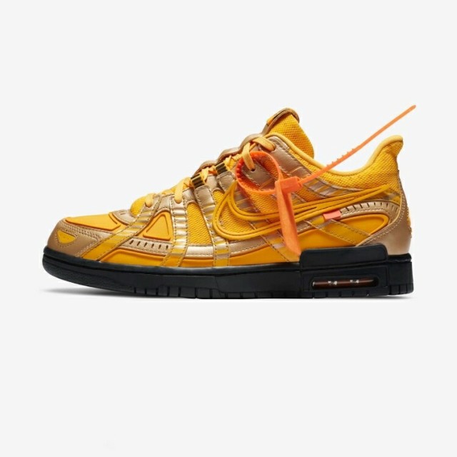 OFF-WHITE × Nike Air Rubber Dunk Low University Gold/Black オフホワイト × ナイキ エア ラバーダンク ロー ユニバーシティゴール