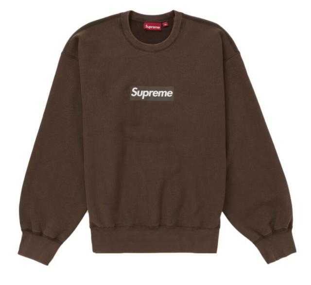 贈る結婚祝い 25SS Supreme シュプリーム Crewneck Logo Box Washed トップス