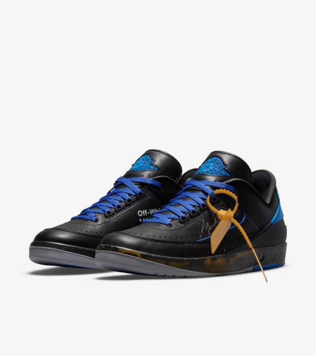 Off-White × Nike Air Jordan 2 Low Black and Varsity Royal オフホワイト × ナイキ エアジョーダン2 ブラック アンド バーシティロ