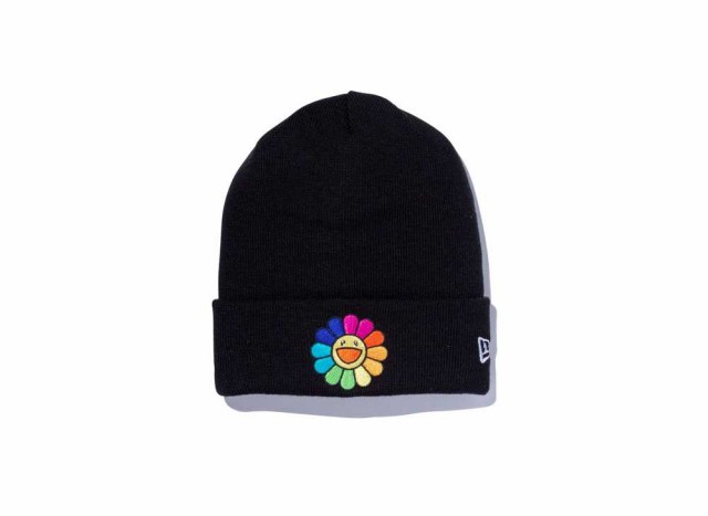 NEW ERA TAKASHI MURAKAMI Basic Cuff Knit FLOWER BLACK Black ニューエラ ベーシック カフ ニット フラワー ブラック ブラック【中古