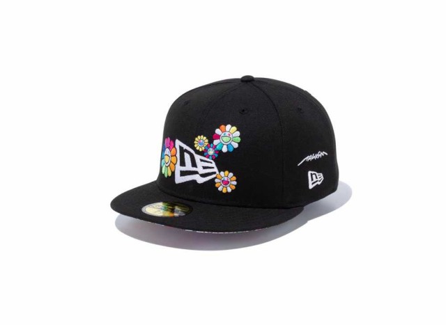 NEW ERA TAKASHI MURAKAMI 59FIFTY FLAG BLACK Black ニューエラ 59フィフティ フラグ ブラック ブラック【中古】新古品