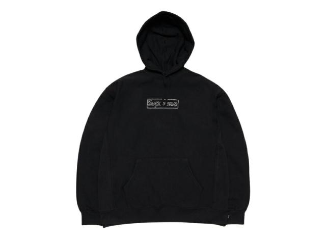 21SS Week1 Supreme KAWS Chalk Logo Hooded Sweatshirtシュプリーム  