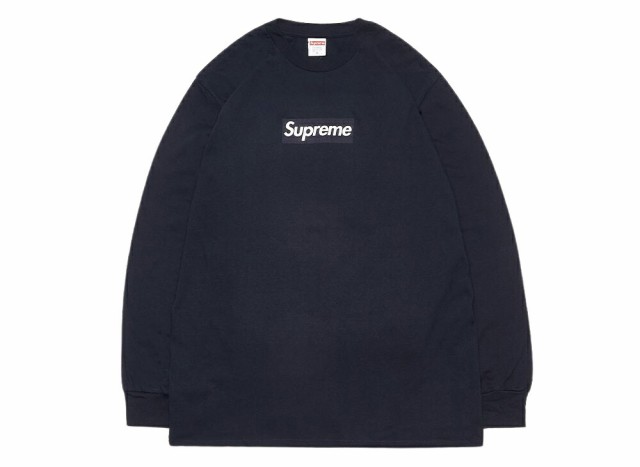 20FW Supreme Box Logo L/S Tee Navyシュプリーム ロゴT　ネイビー【中古】新古品