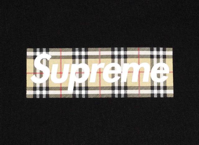 Supreme / Burberry Box Logo Hooded Sweatshirt Black シュプリーム 
