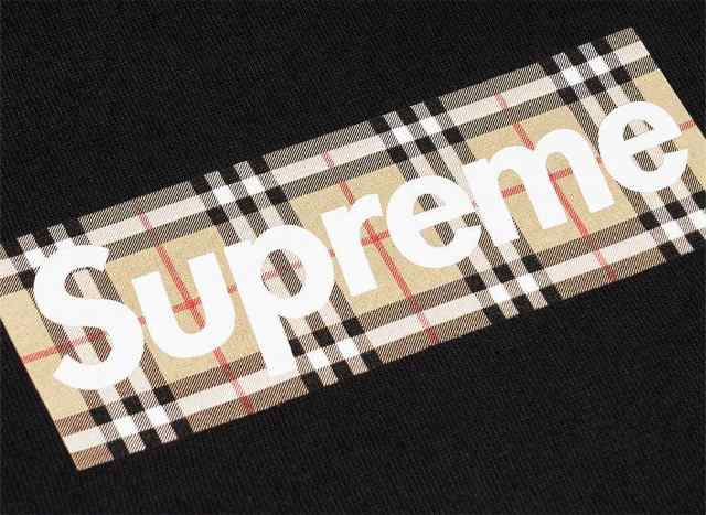 Supreme / Burberry Box Logo Tee Black シュプリーム バーバリー ボックス ロゴ Tシャツ ブラック【中古】新古品