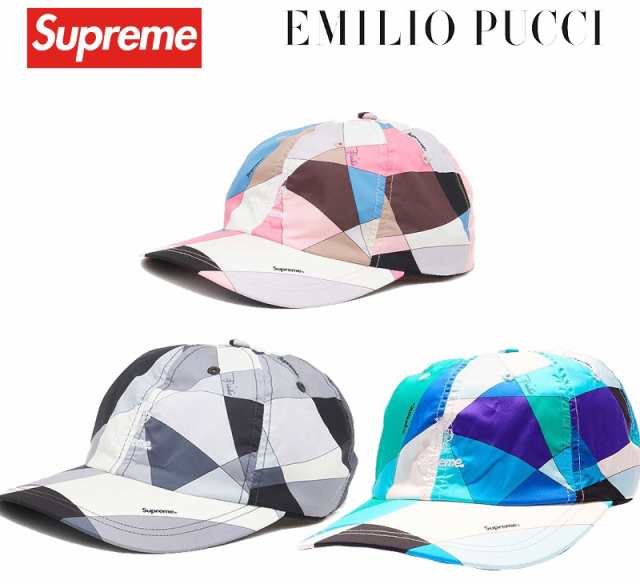 21SS Supreme x Emilio Pucci 6-Panel シュプリーム× エミリオプッチ　6-パネル　キャップ　選べるカラー【中古】新古品